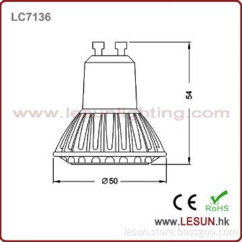 Top quality led spotlights Gu10 6W PAR16 LC7136